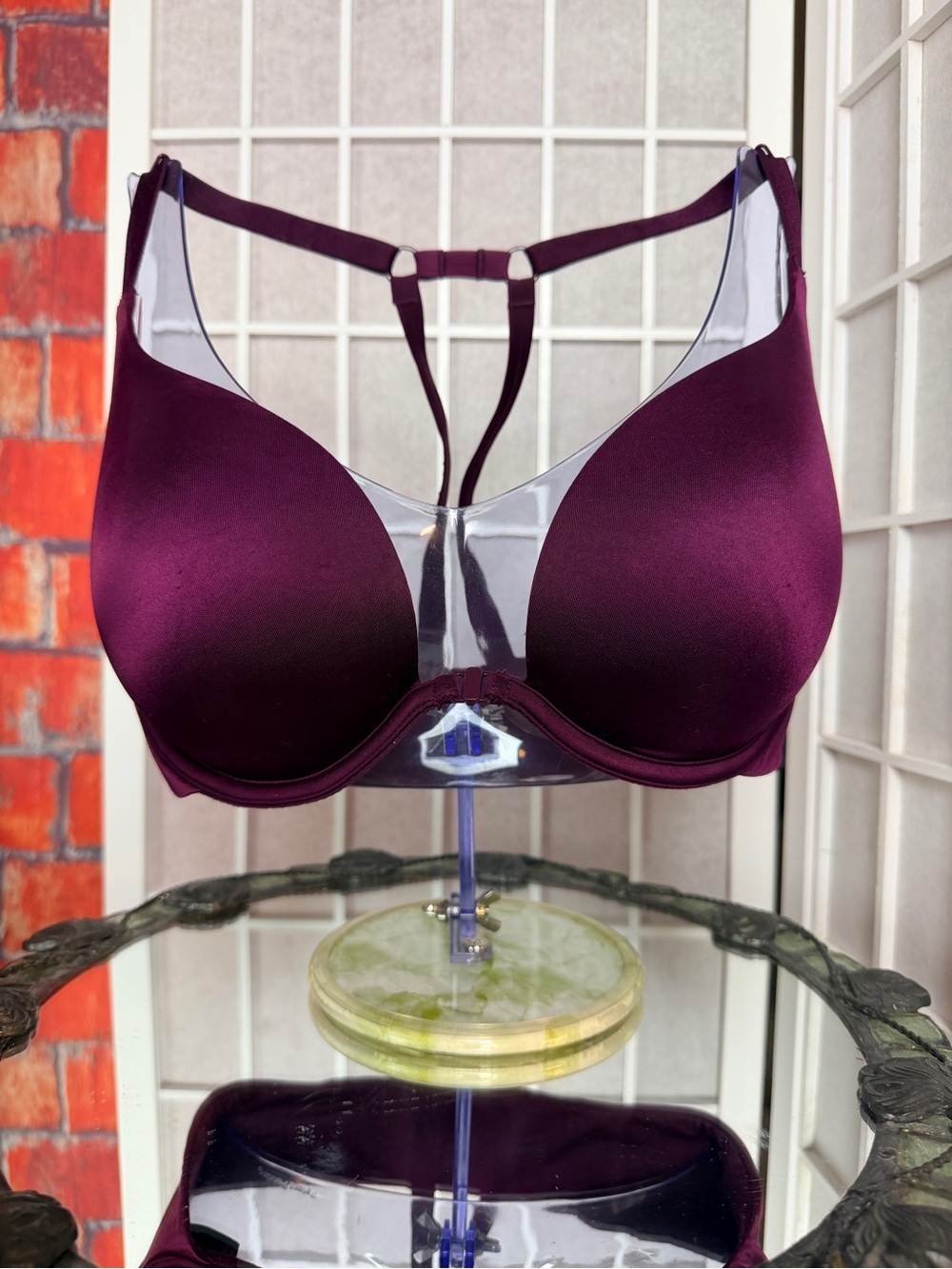 Victoria's Secret Plum/Maroon T-Back Smooth Plunge Bra